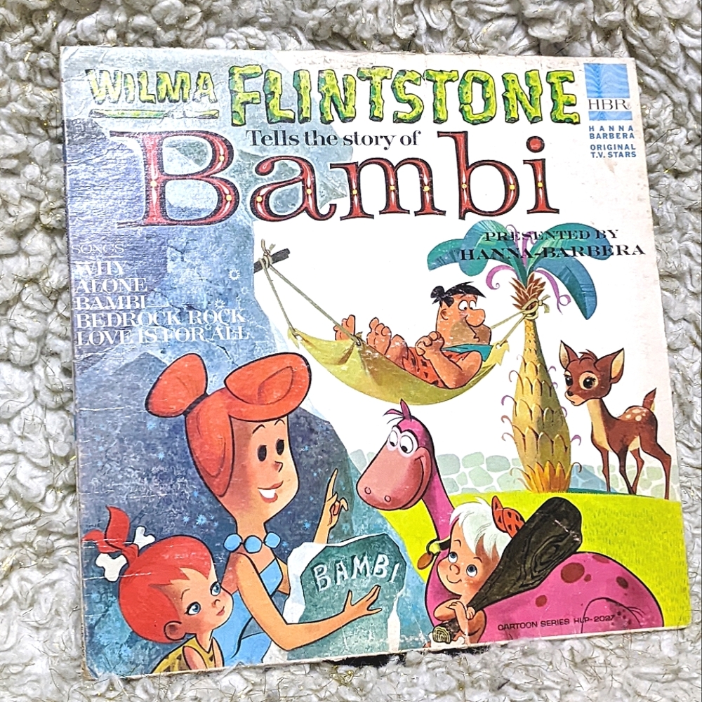 Wilma Flintstone Tells the Story of Bambi 1965 Vinyl Record
